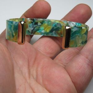 14k Overlay Fashion Bangle Bracelet